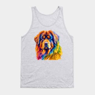 Pop-Art Tibetan Mastiff Impressionism Tank Top